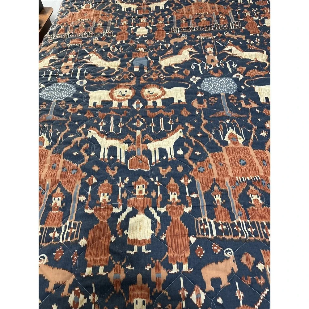 Vintage 70s Inger McCabe Elliot x Martex Magical Kingdom Coverlet and Shams